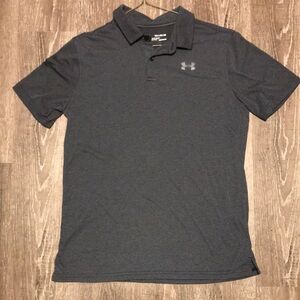 Under Armour Boys Gray Polo Shirt